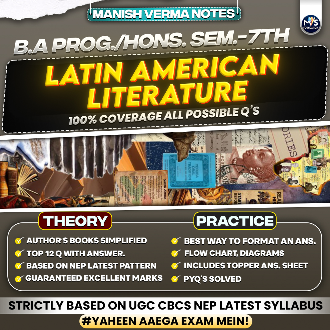 Latin American Literature Notes in English Medium