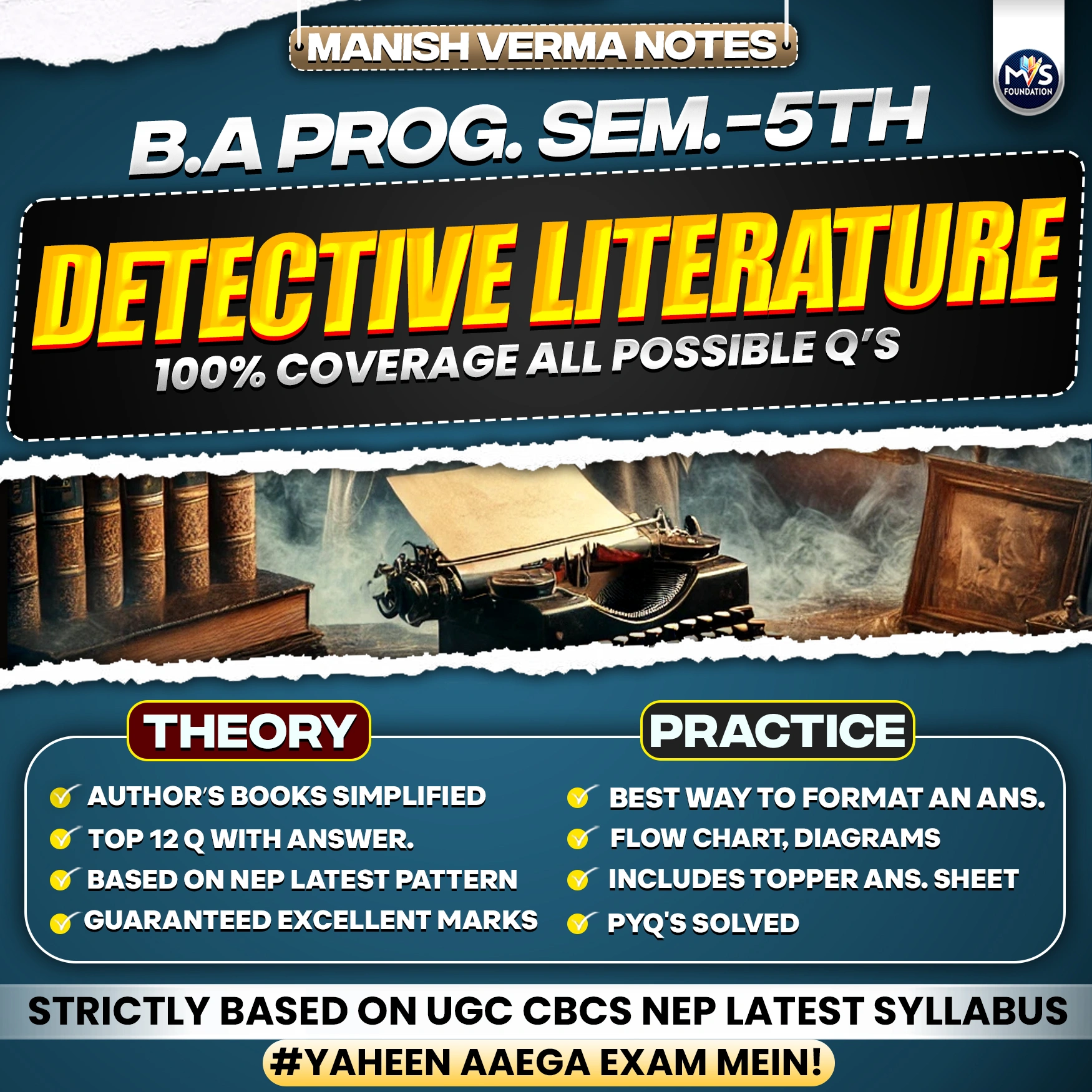 B.A Program Semester 5th Detective Literature Notes