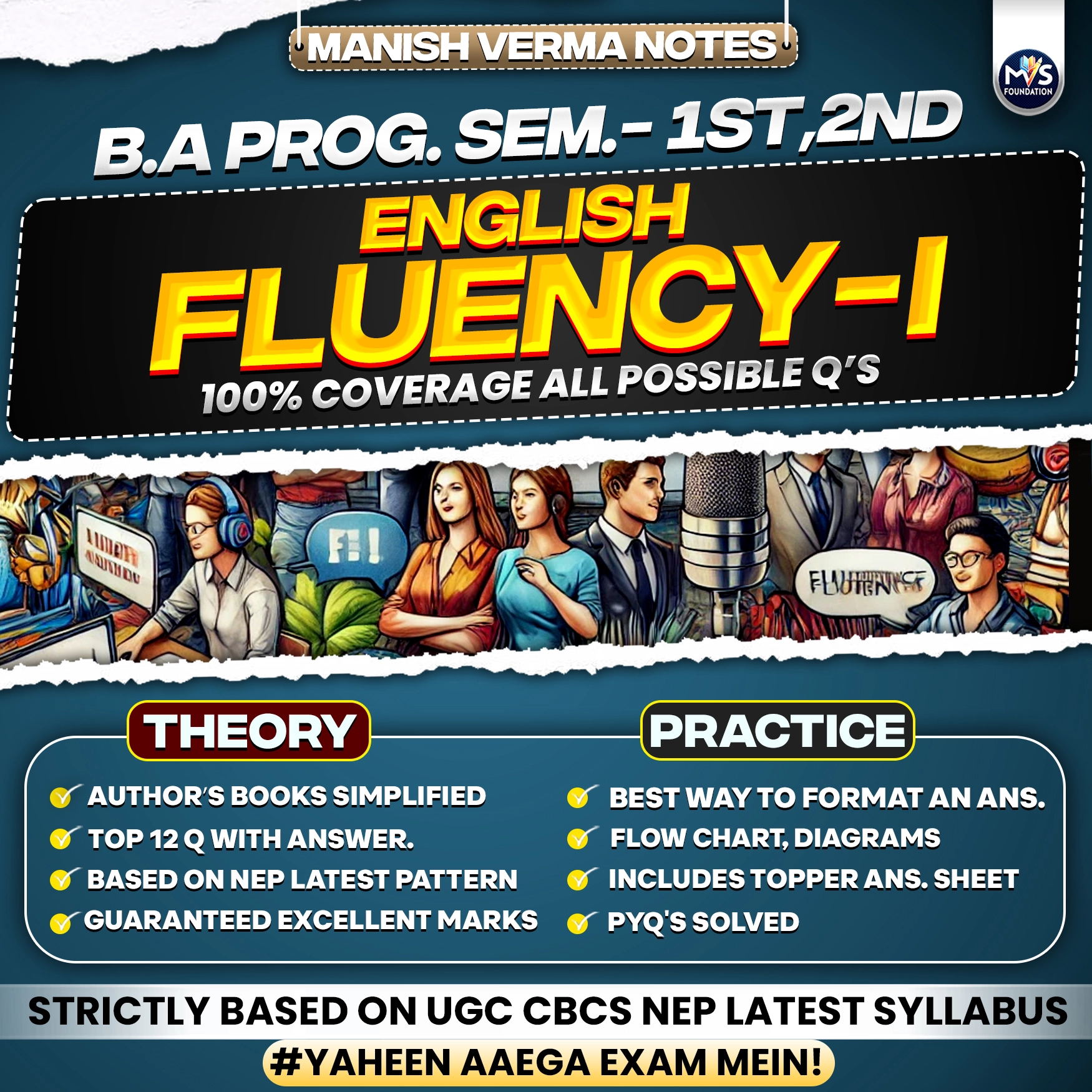 English Fluency – I | B.A Program DU SOL Semester 1st/2nd Notes