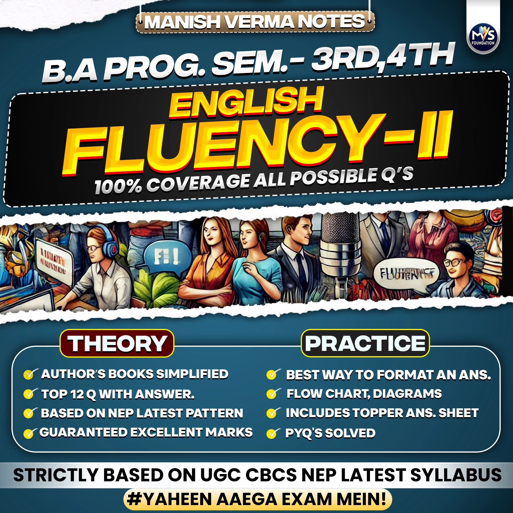 B.A Program Semester 3rd/4th Notes | ENGLISH FLUENCY-II