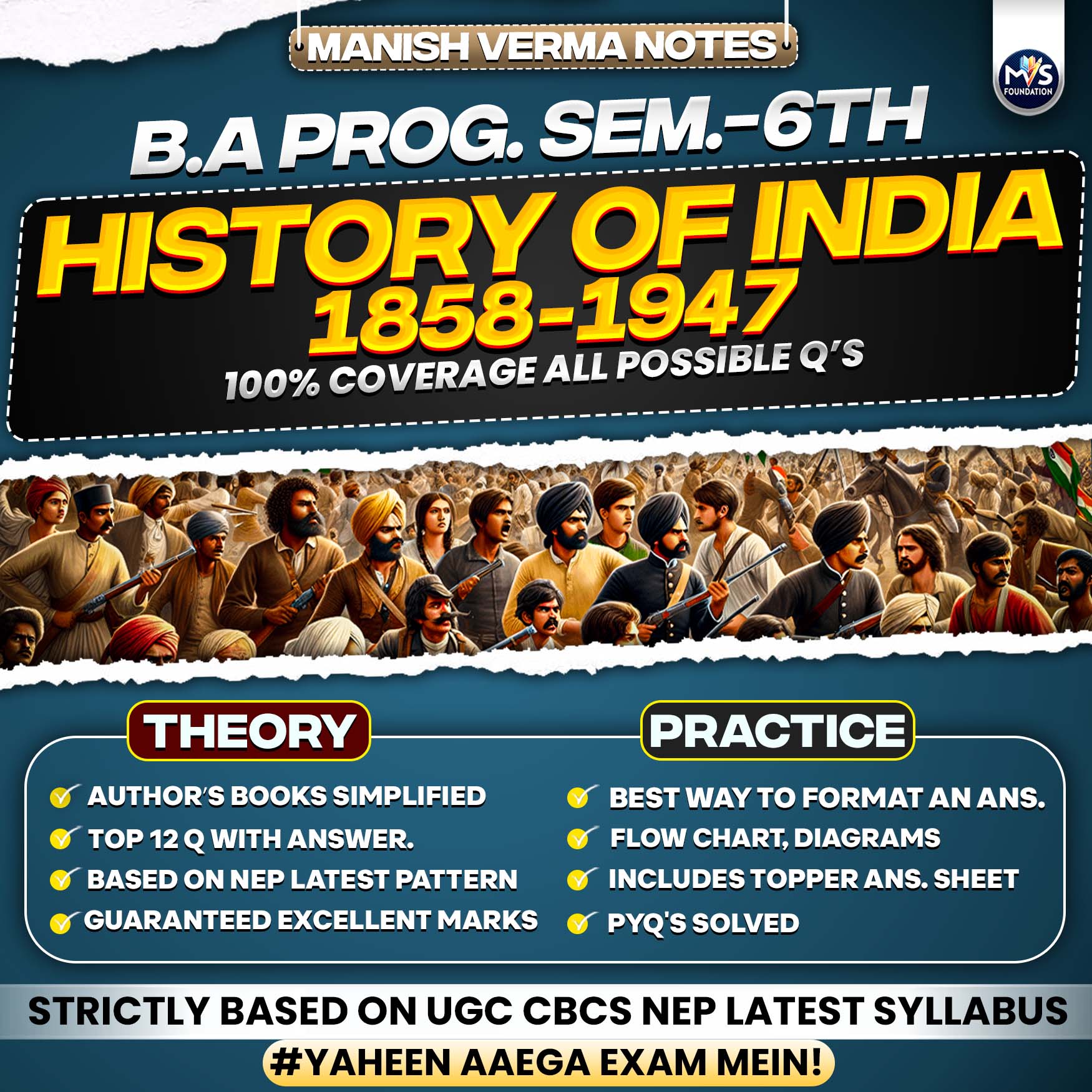 History of India 1858-1947 In English Medium