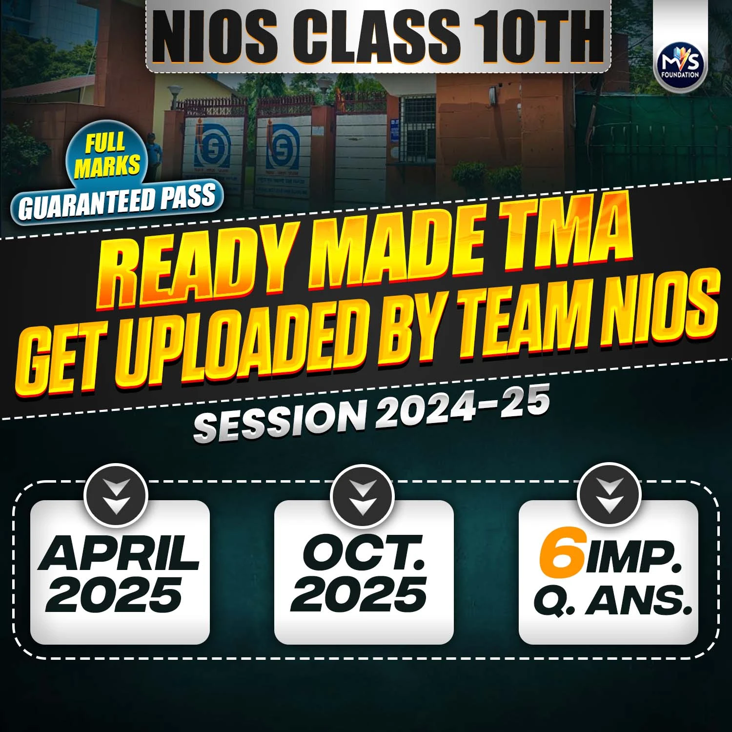 Nios Class 10th Ready Made TMA & Get Uploaded by team Nios (All Subjects) 2024 - 25