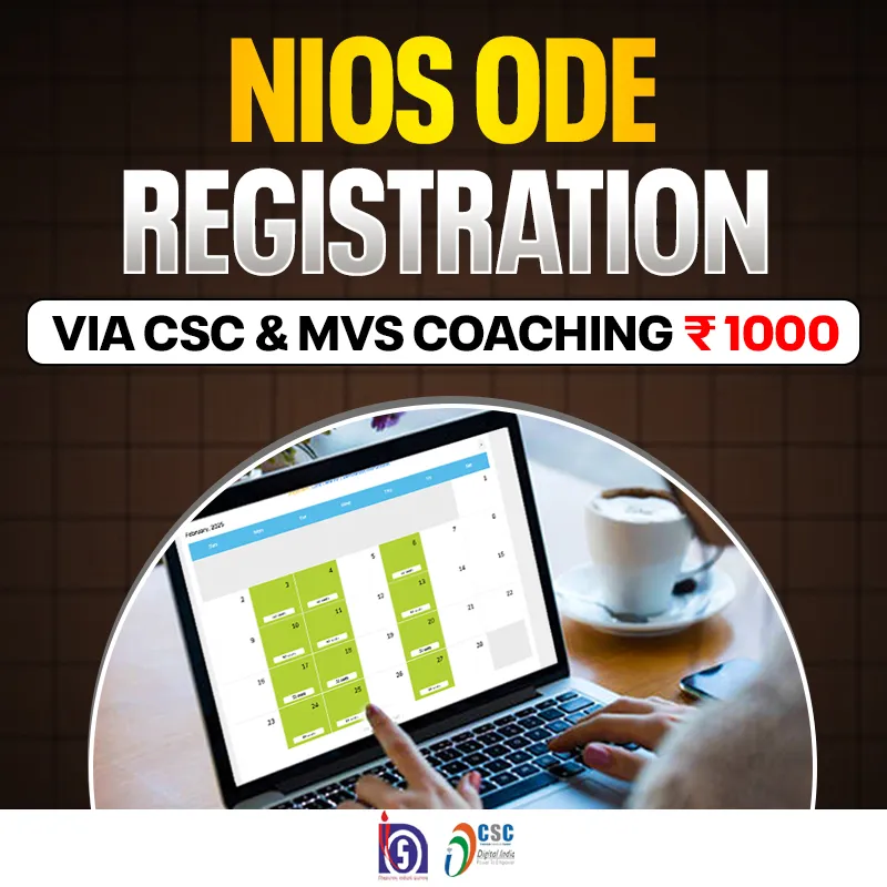 NIOS ODE Registration via CSC & MVS Coaching