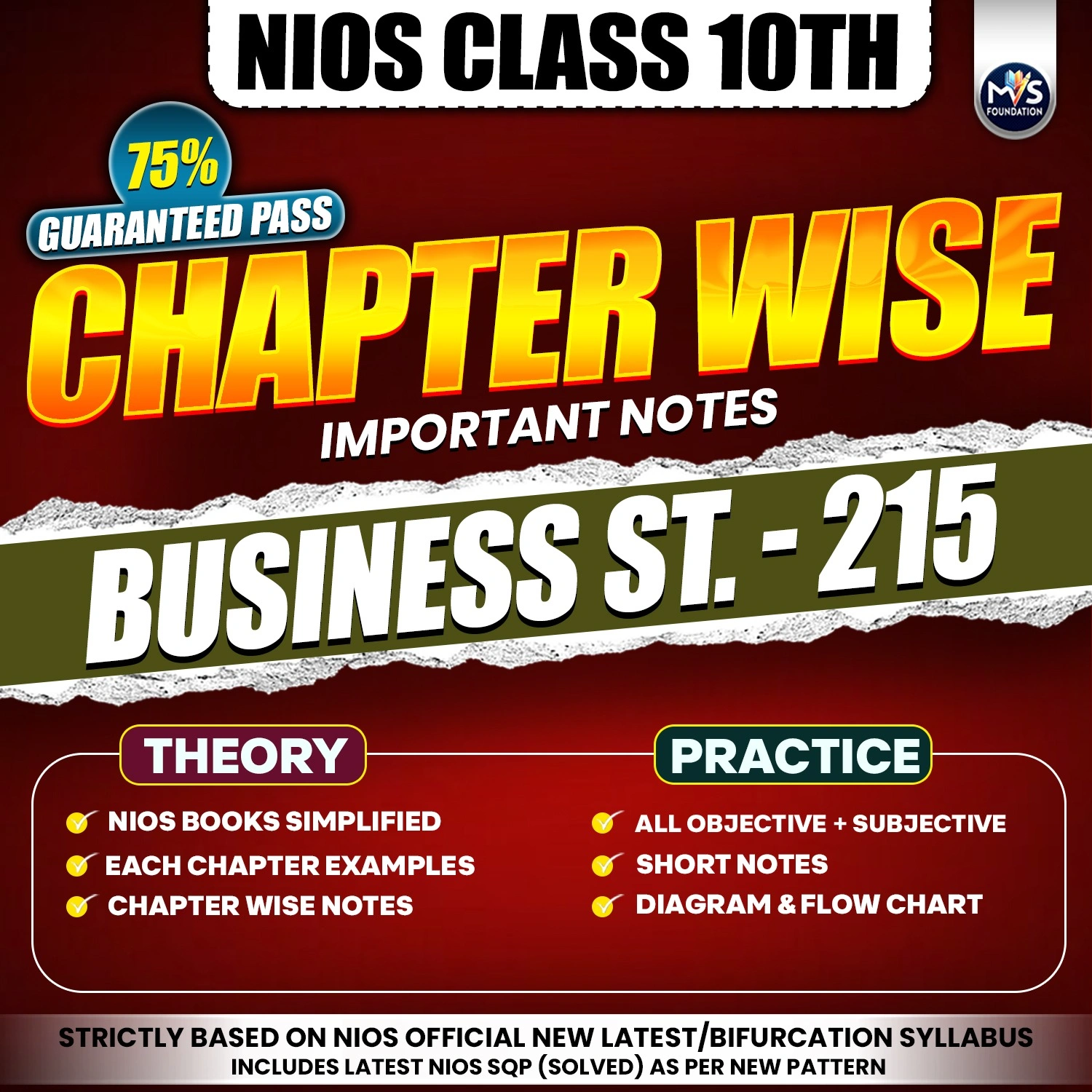 NIOS Class 10th Business Studies (215) Chapter wise Notes in Hindi Medium