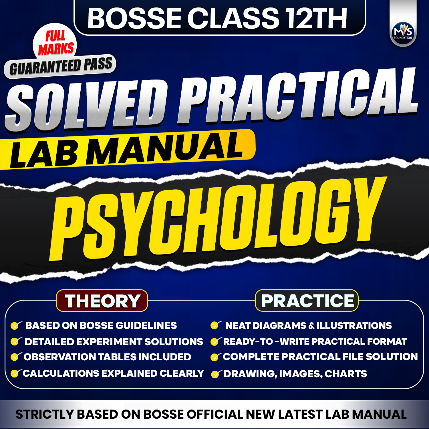 BOSSE Class 12th Psychology Practical Solution (Hindi Medium)