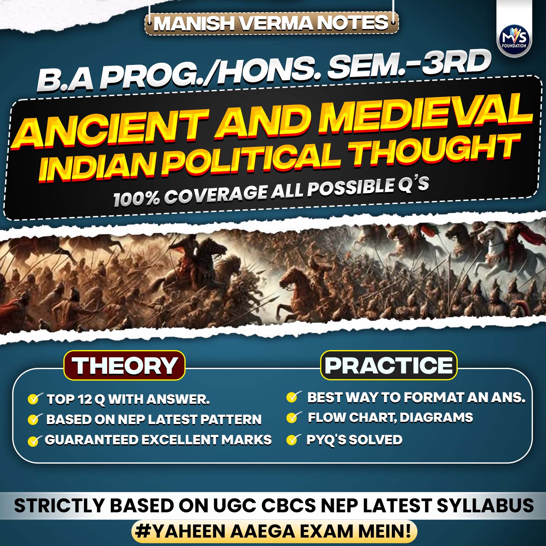 Ancient and Medieval Indian Political Thought Notes In English Medium