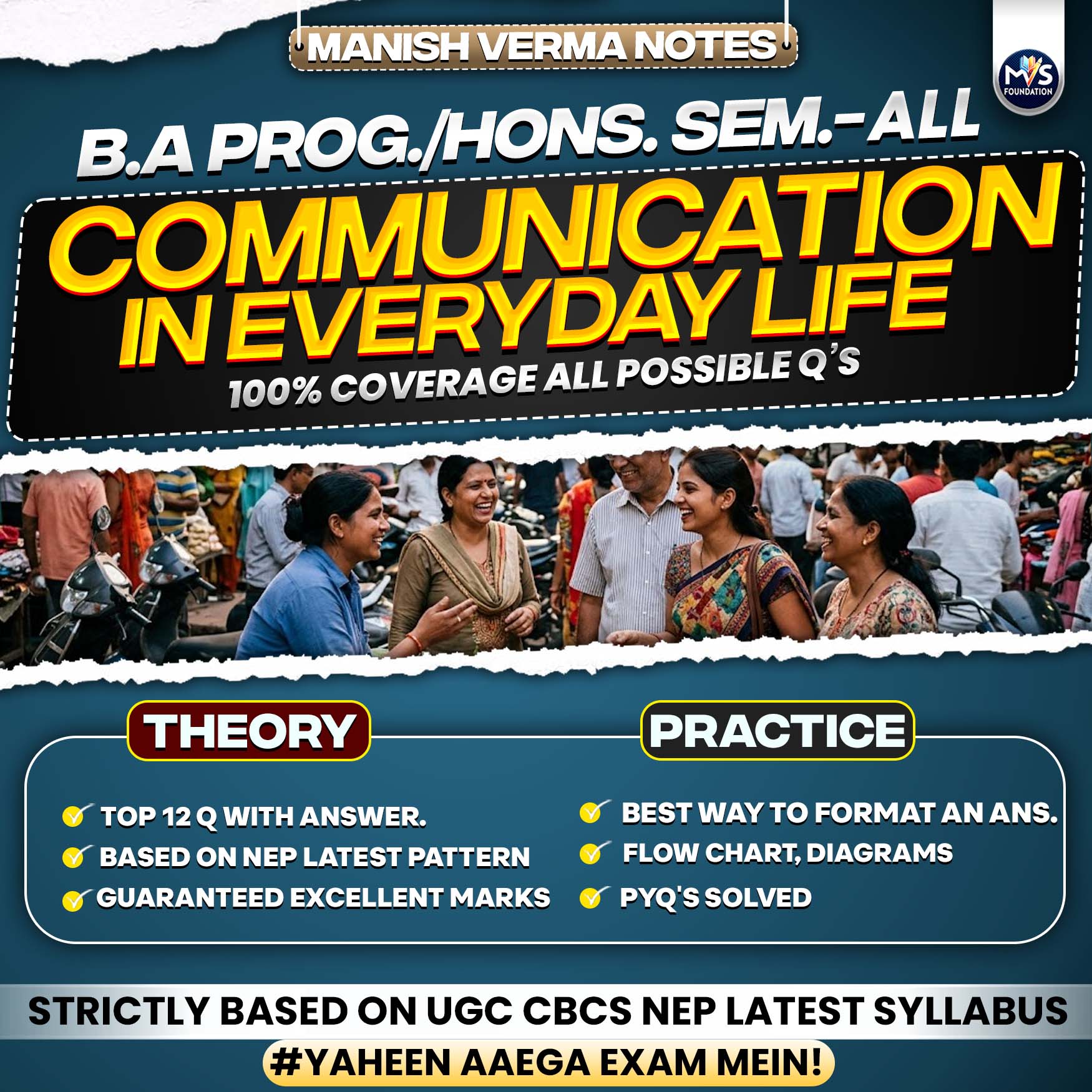 DU SOL B.A Prog./Hons. Semester 1st - 6th | Communication In Everyday Life Notes
