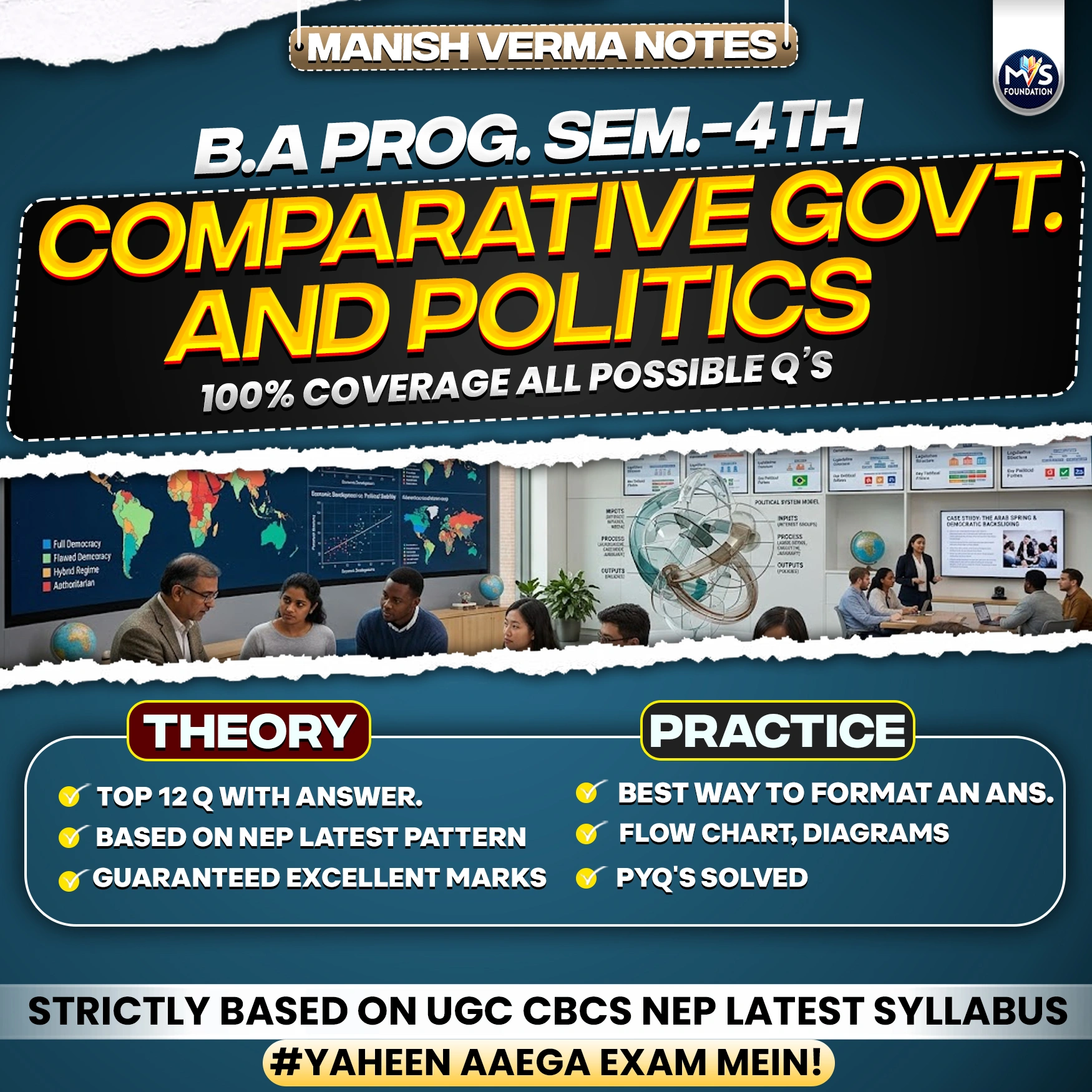 DU SOL B.A. Program Semester 4th Comparative Government and Politics Notes In HIndi Medium