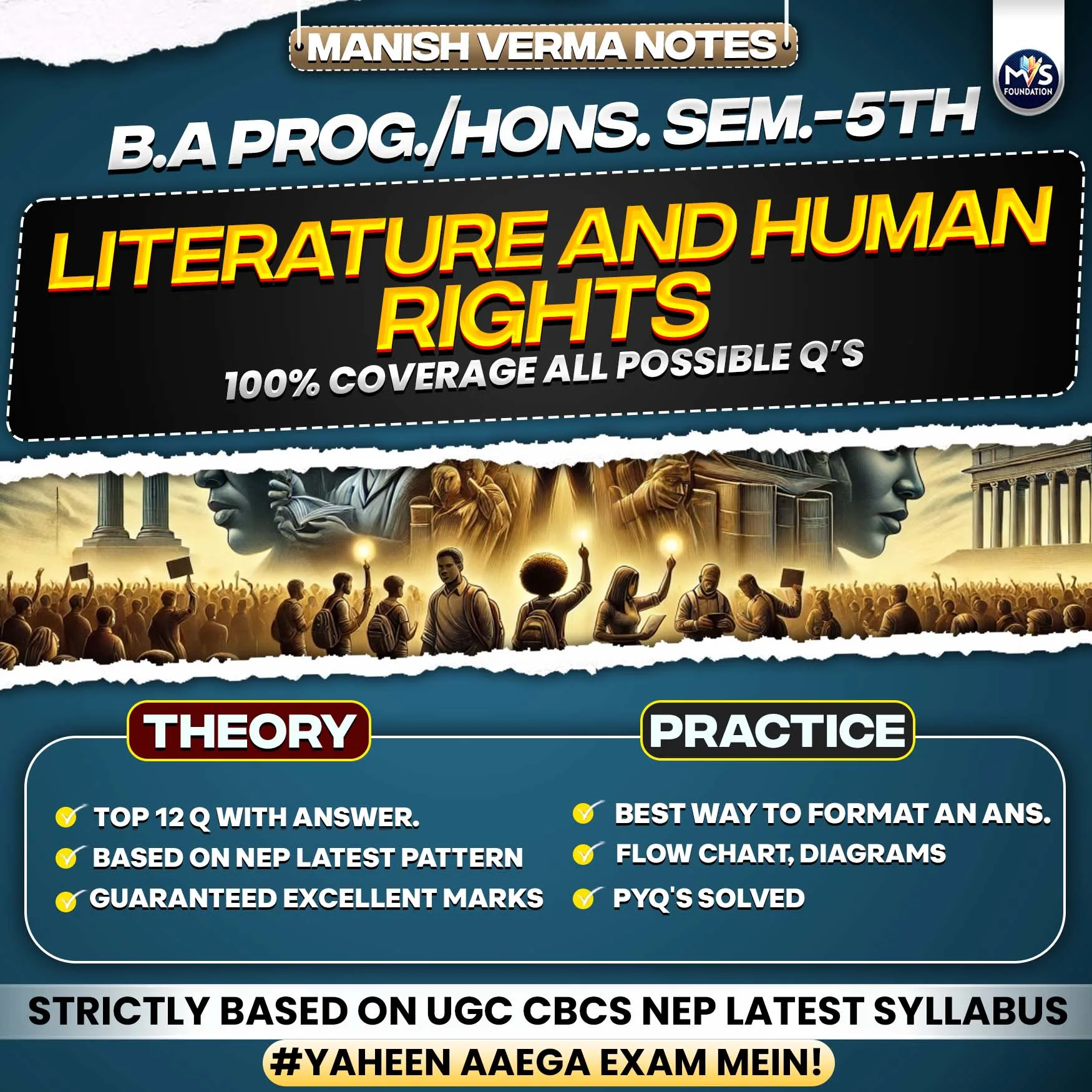 English: Literature and Human Rights Notes In ENGLISH Medium