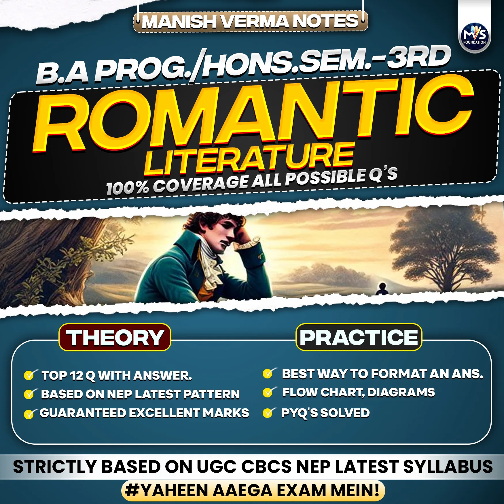 ENGLISH: Romantic Literature | B.A Prog/Hons Semester 3rd Notes
