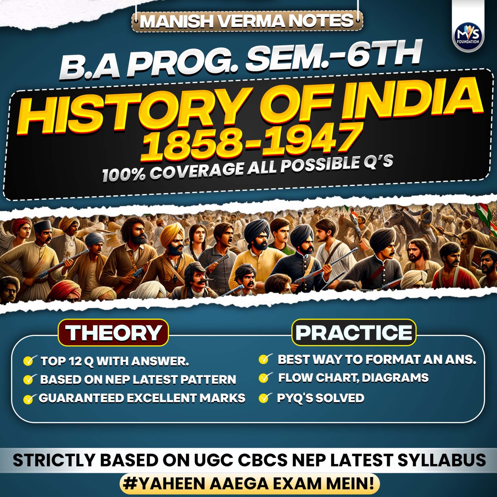 History of India 1858-1947 In English Medium