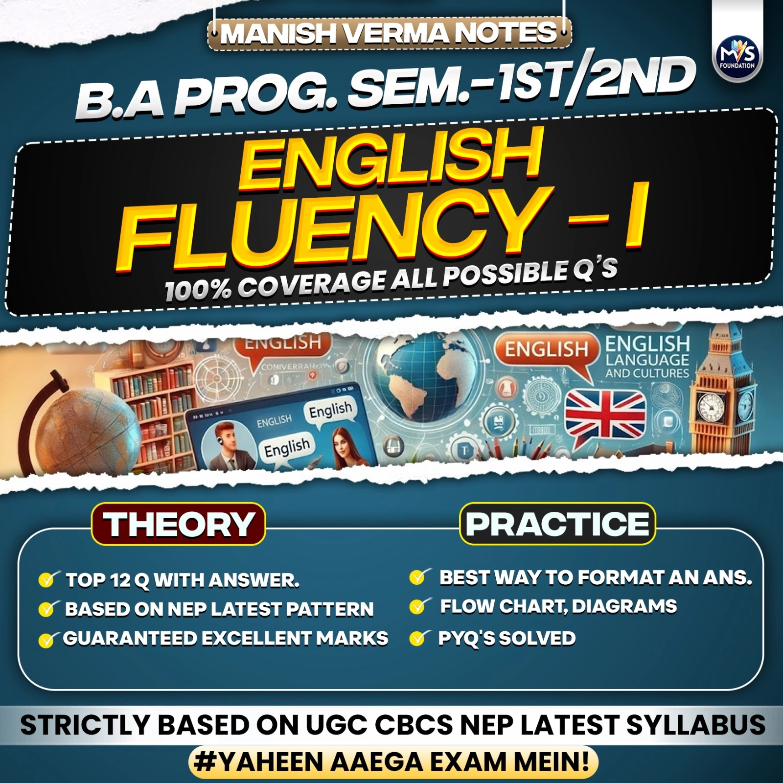 English Fluency – I | B.A Program DU SOL Semester 1st/2nd Notes