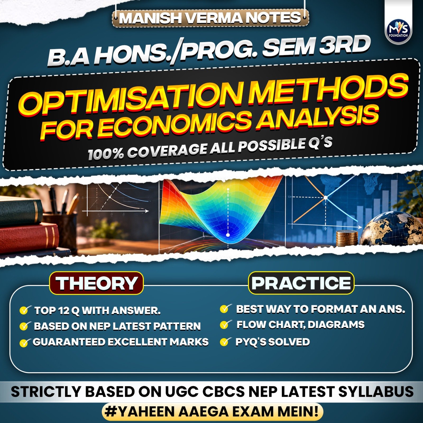 Optimisation Methods for Economics Analysis in English Medium | Semester 3rd