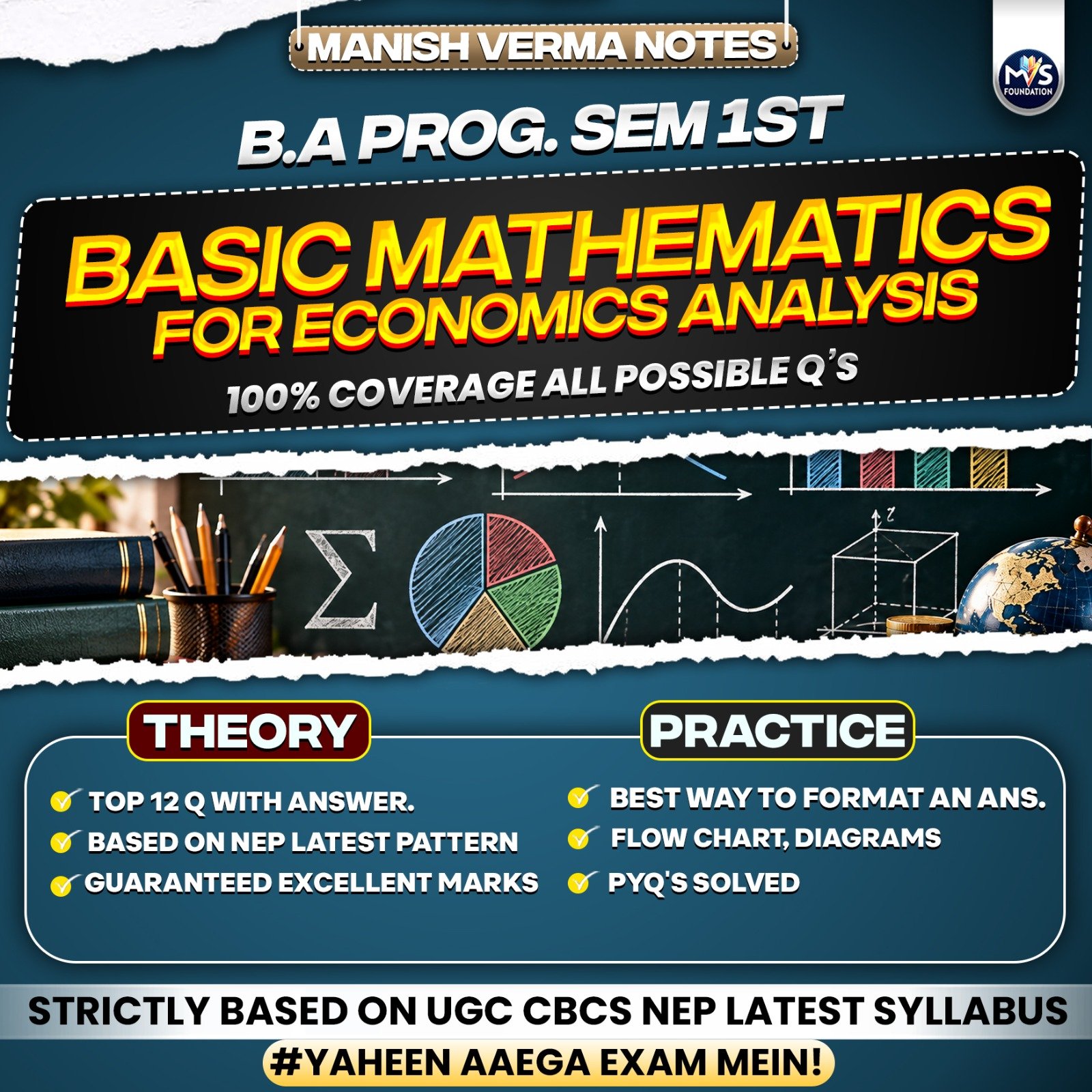 Basic Mathematics for Economics Analysis in English Medium | B.A. Prog. DU SOL Semester 1st Notes